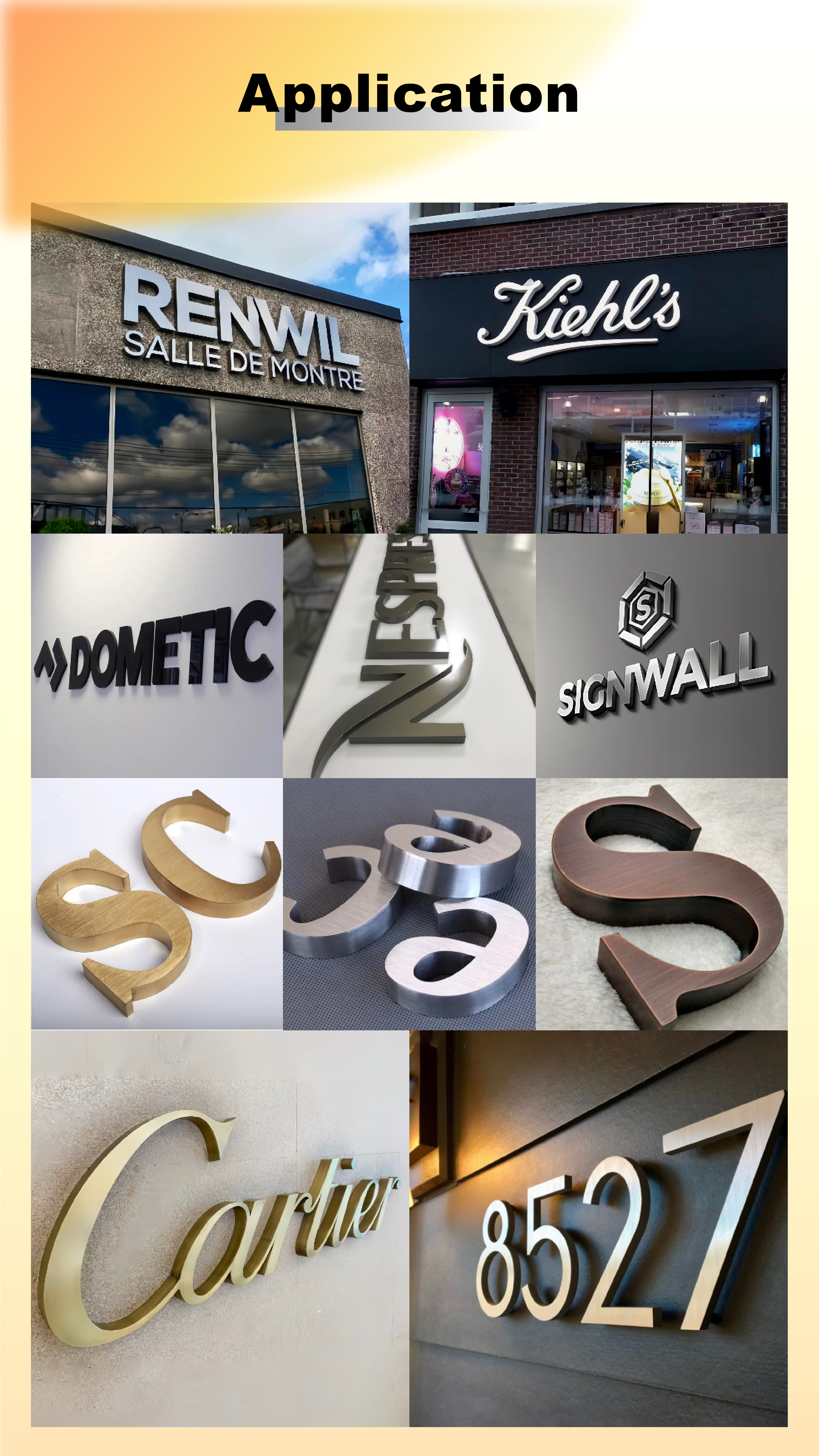 Buy Custom 3d Sign Board Laser Cut Metal Letters Wall Letters Store ...