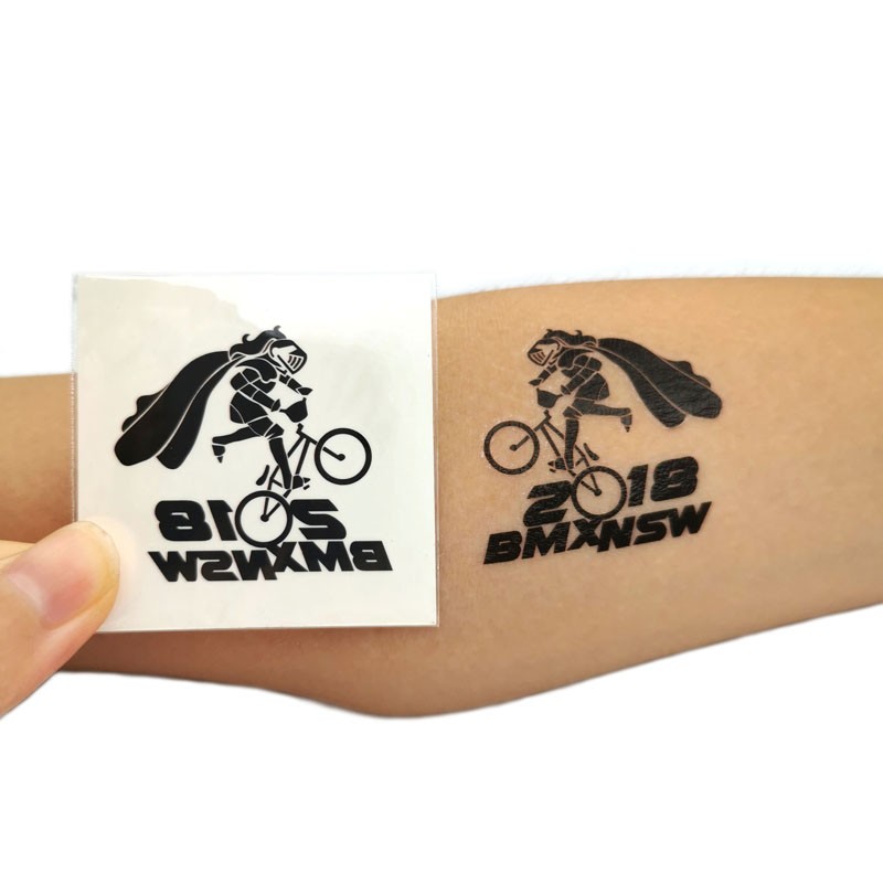 Heart Shape Chainring Bike Chain Life Temporary Tattoo Sticker - OhMyTat