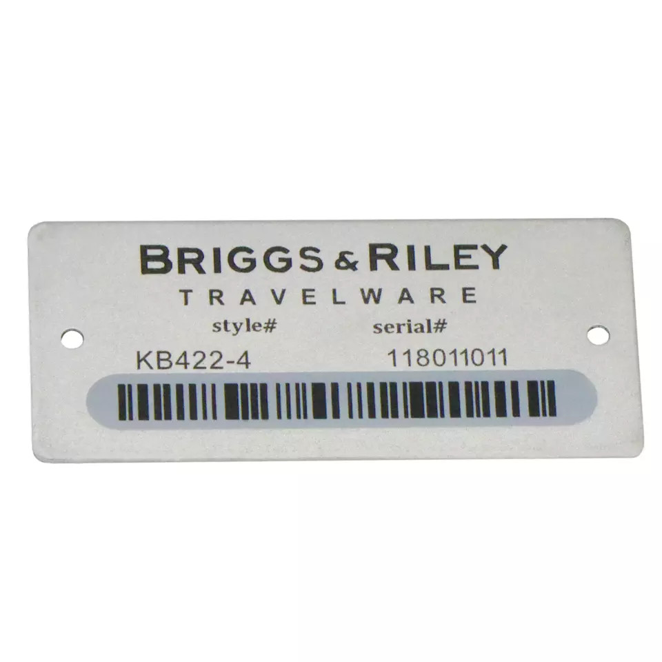 Buy Custom Laser Engraved Serial Tags Metal Barcode Serial Number ...
