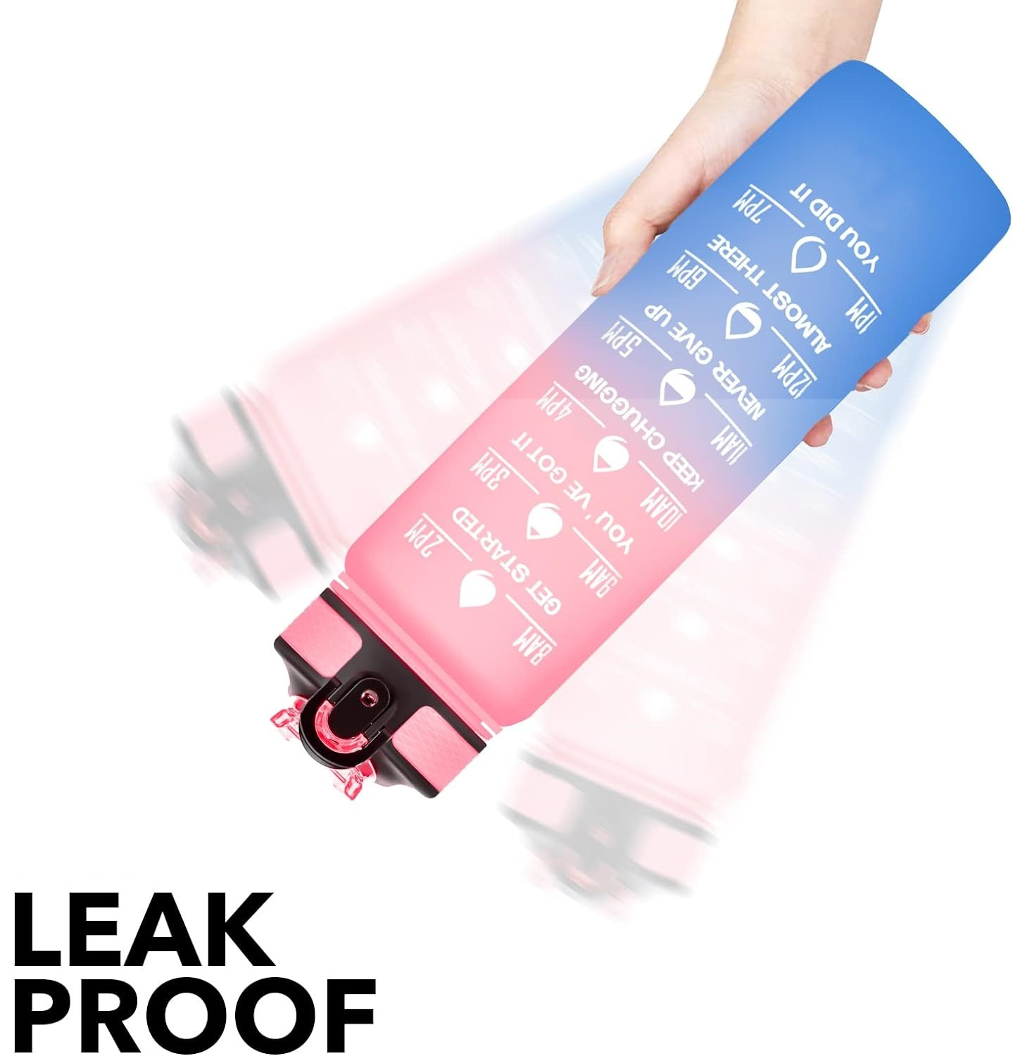 Buy Custom Logo 1000ml/32oz Bpa Free Gradient Plastic Fitness Gym ...