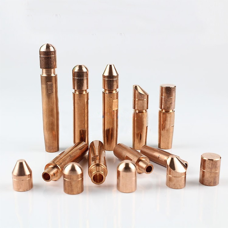 Point Electrode Buy Customized Electrode Head Zirconia Copper Electrode Cap Round Point ...