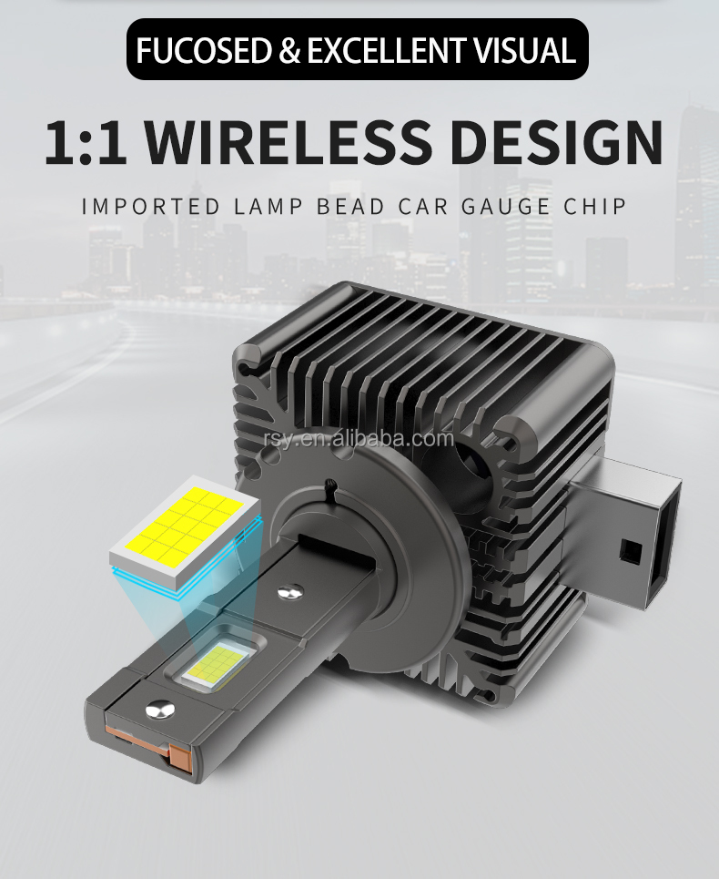 Buy D1s D1r Led Headlight Conversion Kit 70w 6000k White And Compatible ...