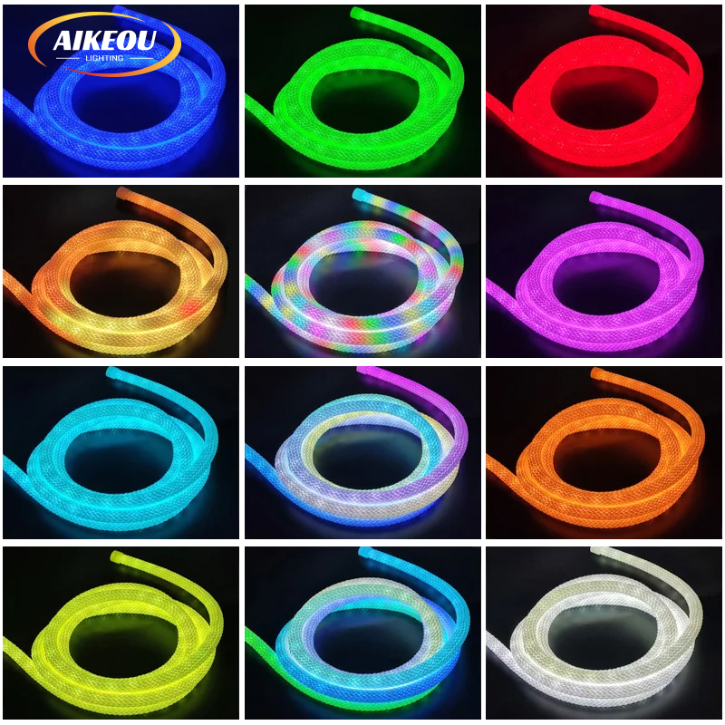 Buy D40mm 360 Degree Led Flexible Silicone Round Tube Light 360 Neon ...