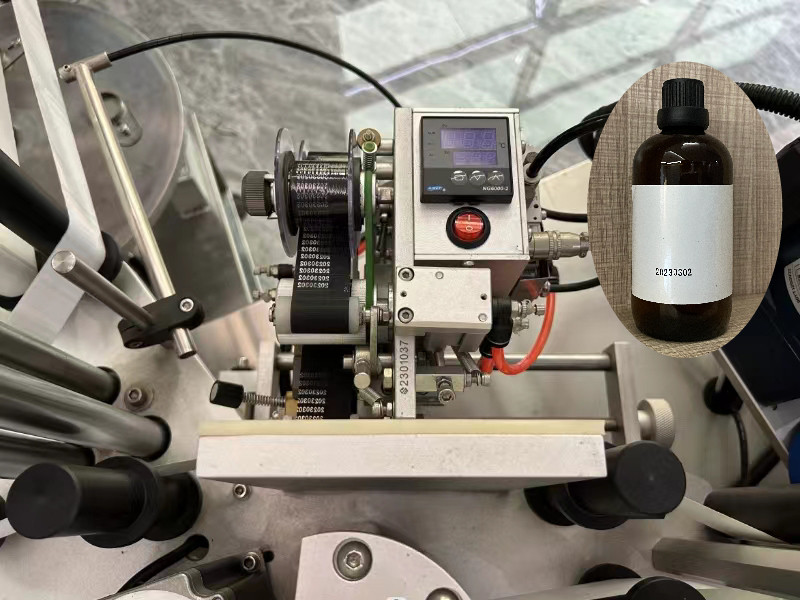 Buy Desktop Automatic Round Bottle Labeling Machine For Glass Plastic ...