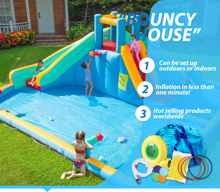 Buy Doctor Dolphin Custom Pool Throwing Circle Inflatable Water Slide ...