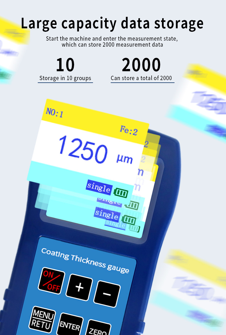 Buy Dr280 Coating Thickness Gauge Meter Car Paint Gauge Fe/nfe 2 In One ...