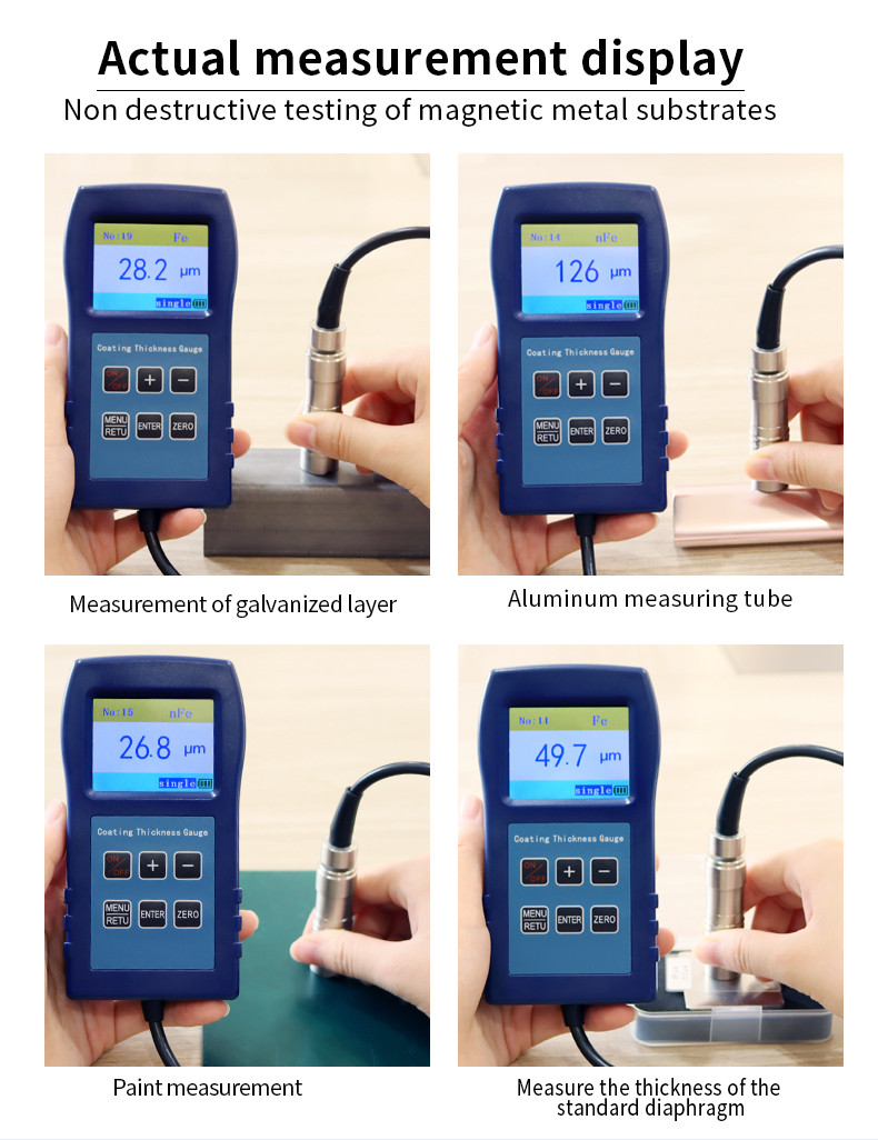 Buy Dr280 Coating Thickness Gauge Meter Car Paint Gauge Fe/nfe 2 In One ...