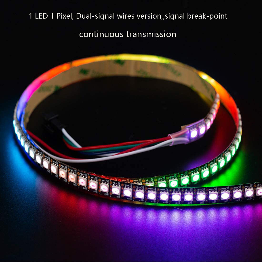 Buy Dream Color Ws2815 Led Strip Light 30-leds Flexible Lighting Strip ...