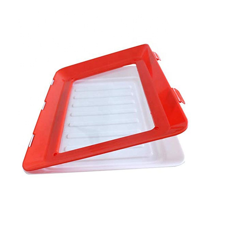 Creative Food Preservation Tray Plastic Preservation Tray,Magic Elastic  Film Buckle Vacuum Seal Keeps Food Fresh,Kitchen Tools Seal Storage