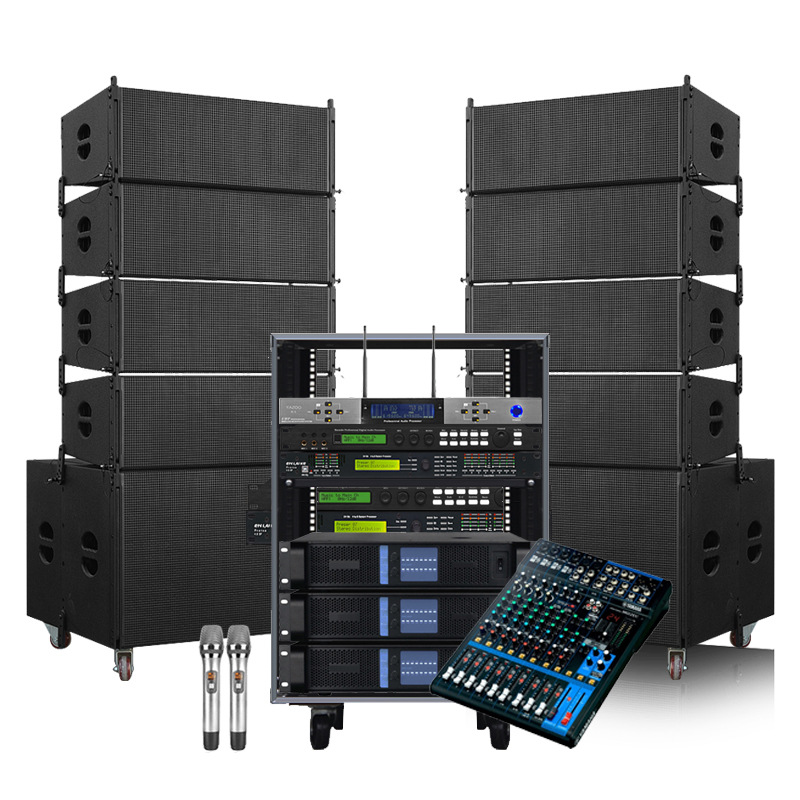 Buy Dual 10 Linear Array Speaker Dual 18 Subwoofer Whole Set Sound ...