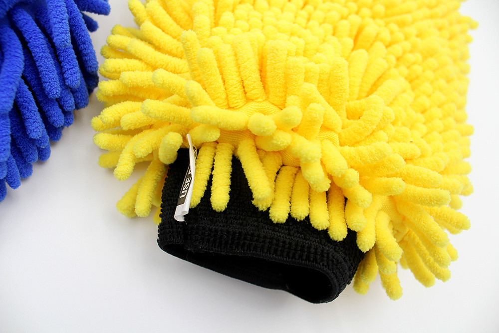 Buy Ecofriendly Reusable Chenille Car Detailing Polishing Brush Mitt