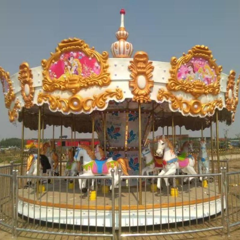 Buy Electric Automatic Adult Carousel Outdoor Amusement Park Rides ...