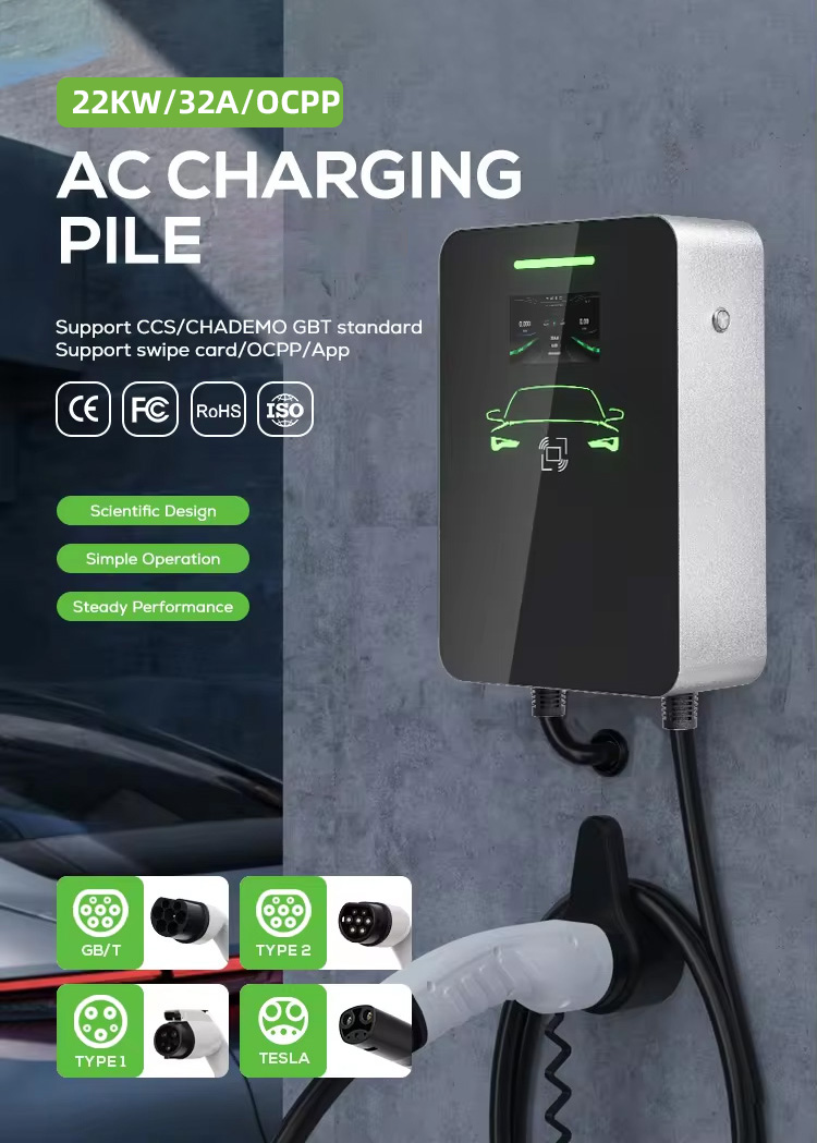 Buy Evse Community Operations Type 2 Wallbox Ev Charger 22kw 32a 400v ...