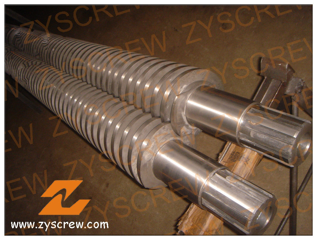 Buy Extrusion Production Line Bimetallic Conical Twin Screw Barrel From Zhejiang Zhongyang Screw