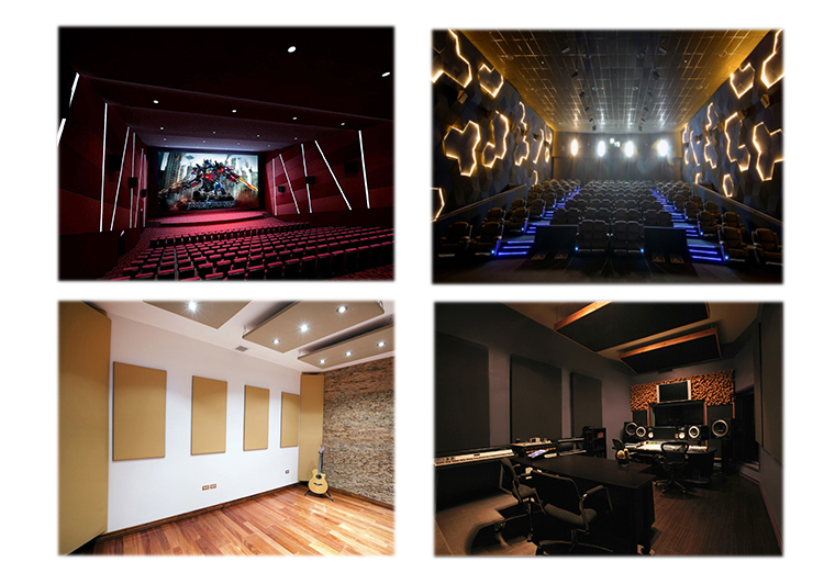 Buy Fabric Sound Absorption Fireproof Acoustic Panels For Cinema from ...