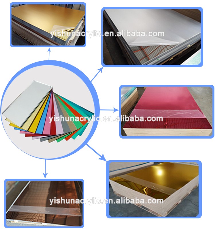 custom gold mirror acrylic sheet - Guangdong Yishun Material Limited