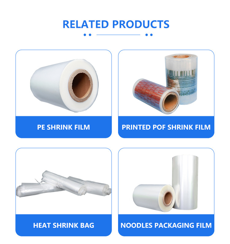 Buy Factory Price Stretch Wrap Transparent Colored Pof Shrink Film