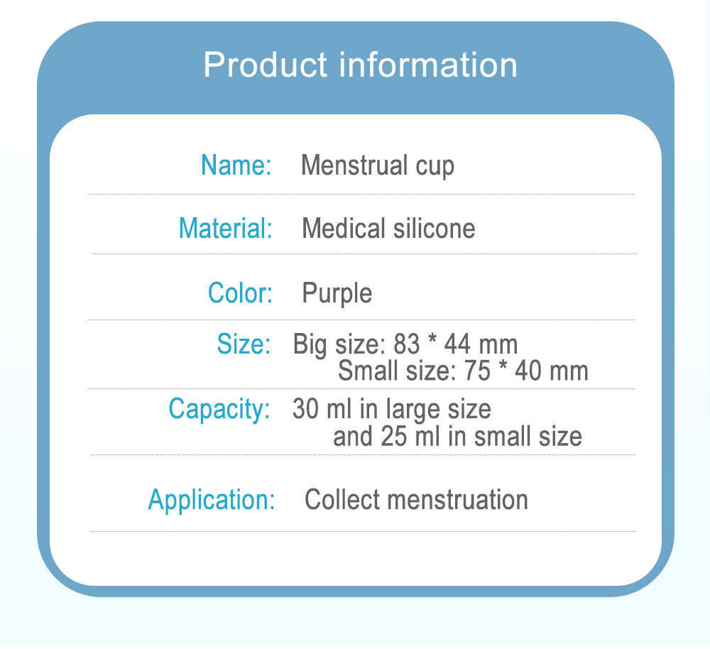 Buy Feminine Hygiene Menstrual Cup Medical Grade Silicone Copita Reusable Lady Period Coletor 3949