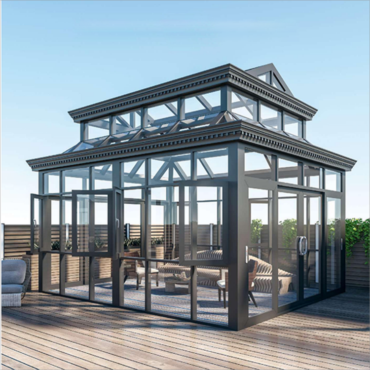 Everbright Rof Buy Four Season Slant Roof Veranda Aluminum Covered Sun Room With Easy ...