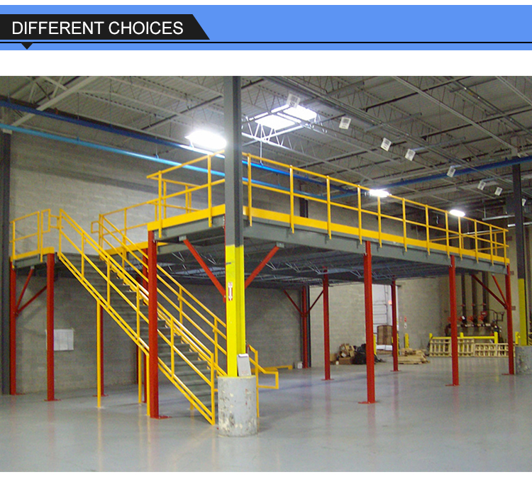 Buy Free Design Steel Mezzanine Floor Multi-tier Warehouse Racking ...