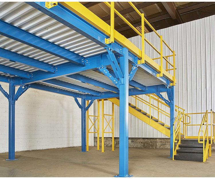 Buy Free Design Steel Mezzanine Floor Multi-tier Warehouse Racking ...