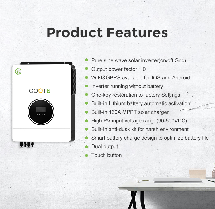 Buy Gootu 48v 10.2kva One Phase On Off Grid Solar Inverter Ac To Dc ...