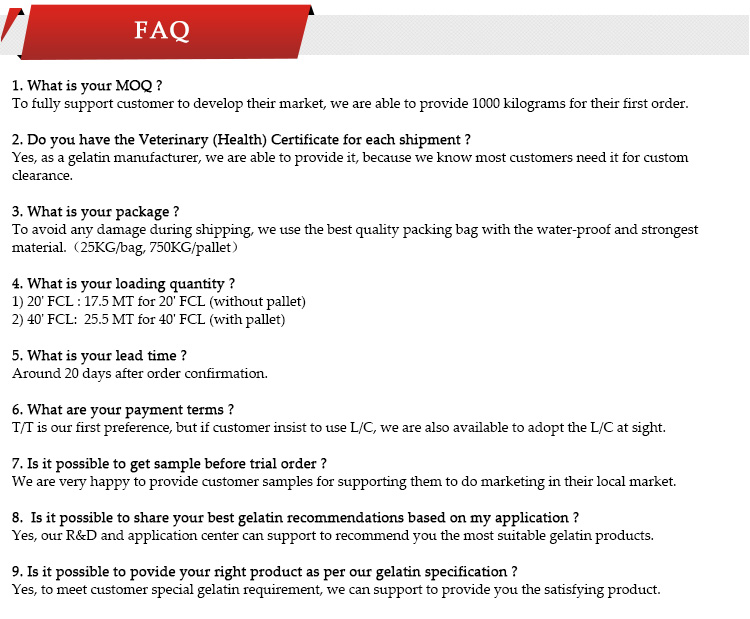 Buy Halal Kosher Bovine Edible Gelatine Gelatin Powder Or Granular from