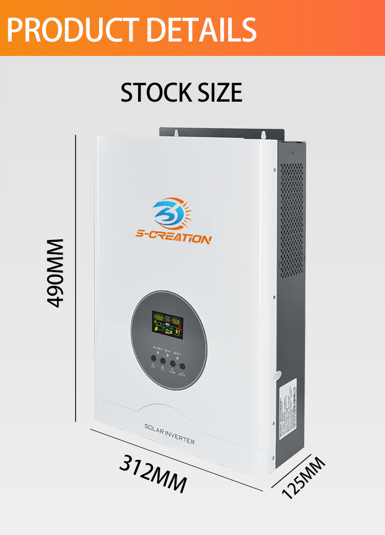 Buy High Frequency Off Grid Inverter With Built-in Mppt Pure Sine Wave ...