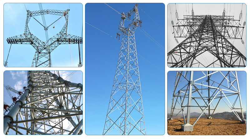 Buy High Quality 10kv To 750kv Lattice Steel Pipe Tower Electric Power ...