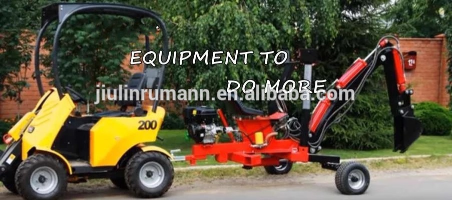 Buy High Quality 9hp Backhoe Wheel Loader Mini Excavator Towable ...