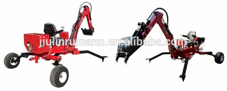 Buy High Quality 9hp Backhoe Wheel Loader Mini Excavator Towable ...