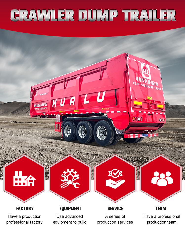 Buy High Quality Enclosed Crawler Dump Semi-trailer Stone Sands ...