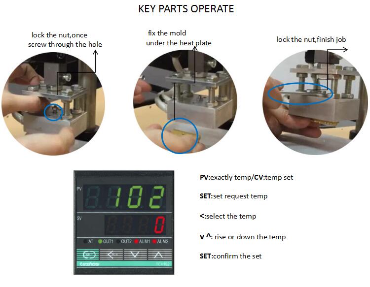 High-Rise, Manual Heat Embossing Machine 