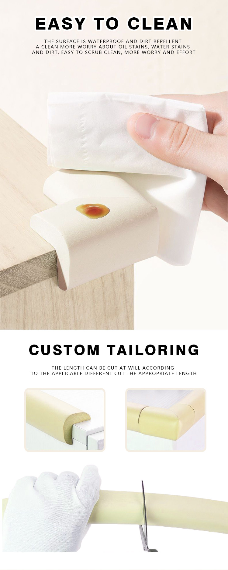 Buy High Quality Table And Chair Safety Angle Protection Nbr Foam Tip ...