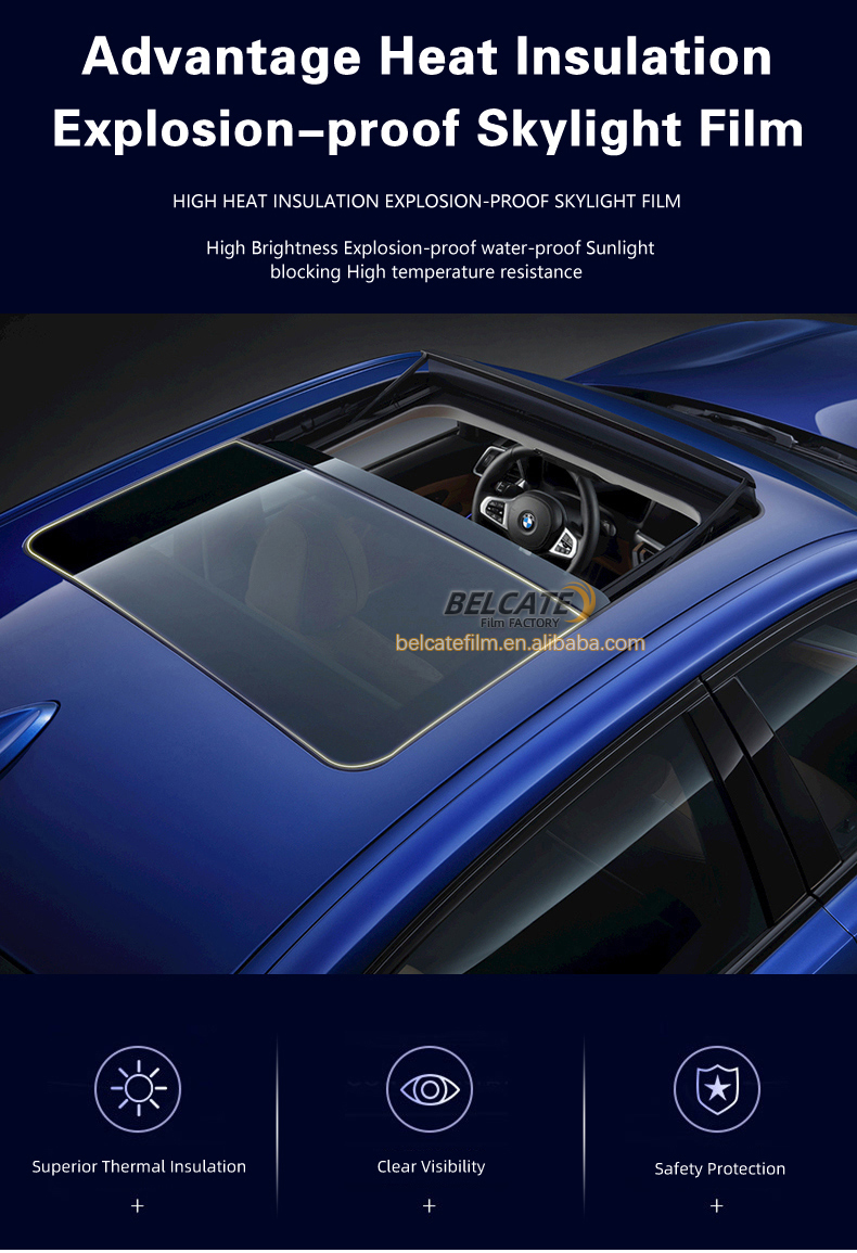 Car Ceiling Protector Buy High Uv Ray Block Tpu Car Roof Skylight Film Auto Window Glass ...