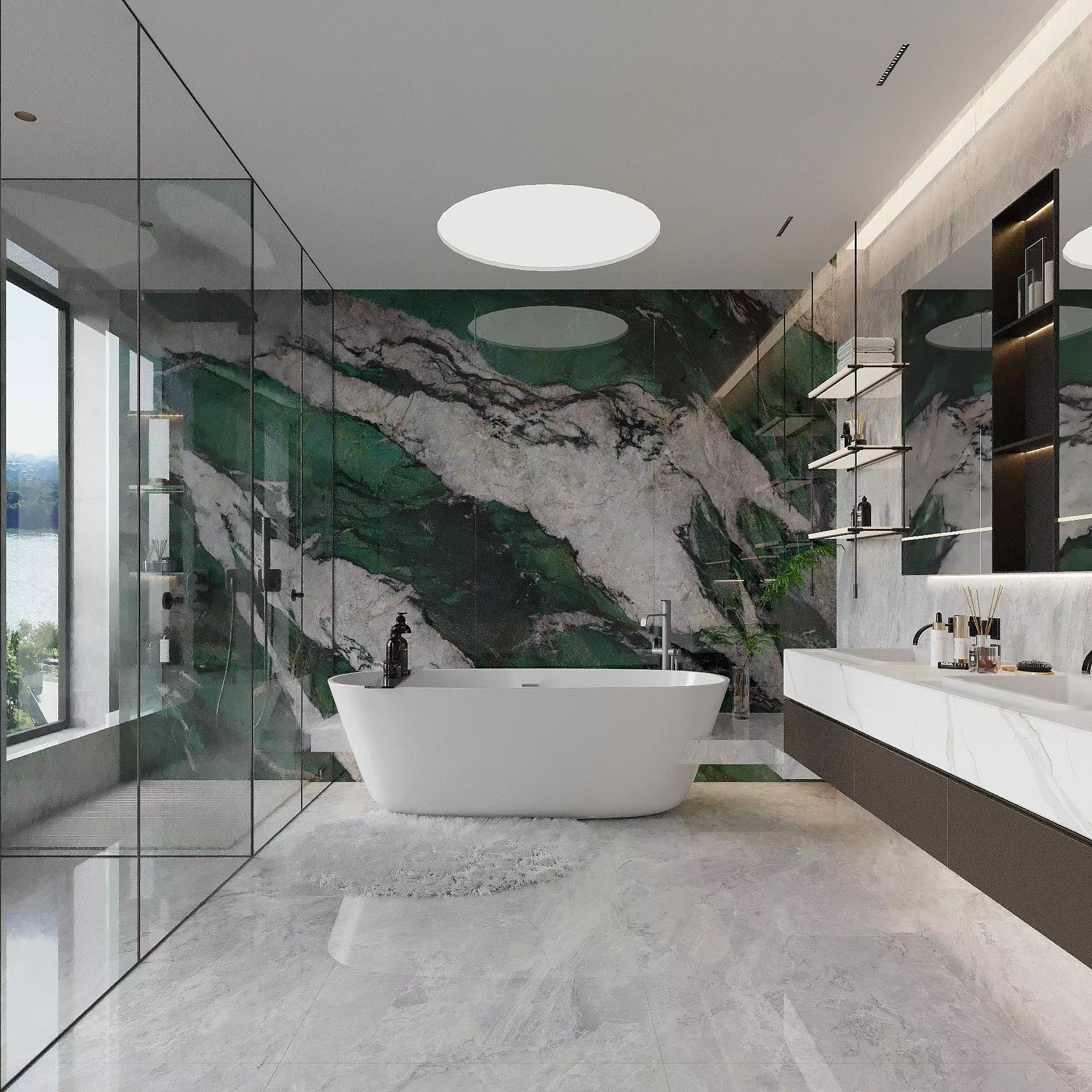 Buy Highlight 900x2600 Luxury Continuous Pattern Large Flat Tile Whole ...