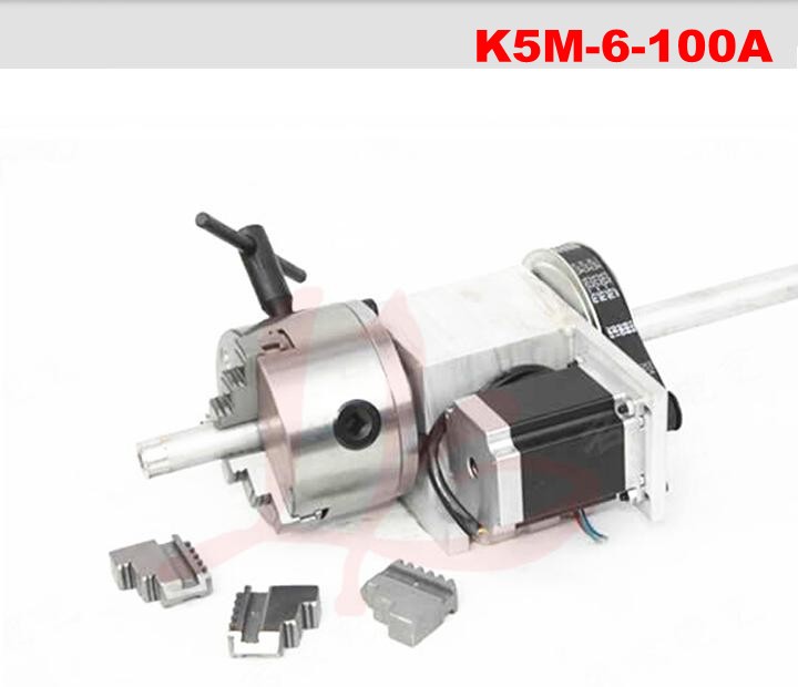 Buy Hollow Shaft 3 Jaw 100mm Chuck Cnc 4th Axis Cnc Dividing Head from