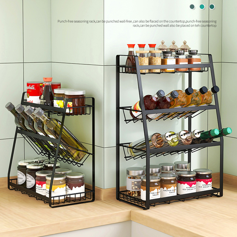 Buy Home Storage Organization 3 Tier Spice Rack Seasoning Jars ...