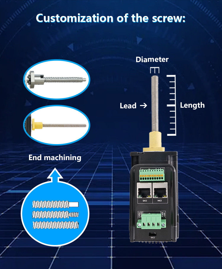 Integral Driver Machine Buy Hybrid Deep Customized Nema17/23/34 Screw Stepper Integrated Motor ...