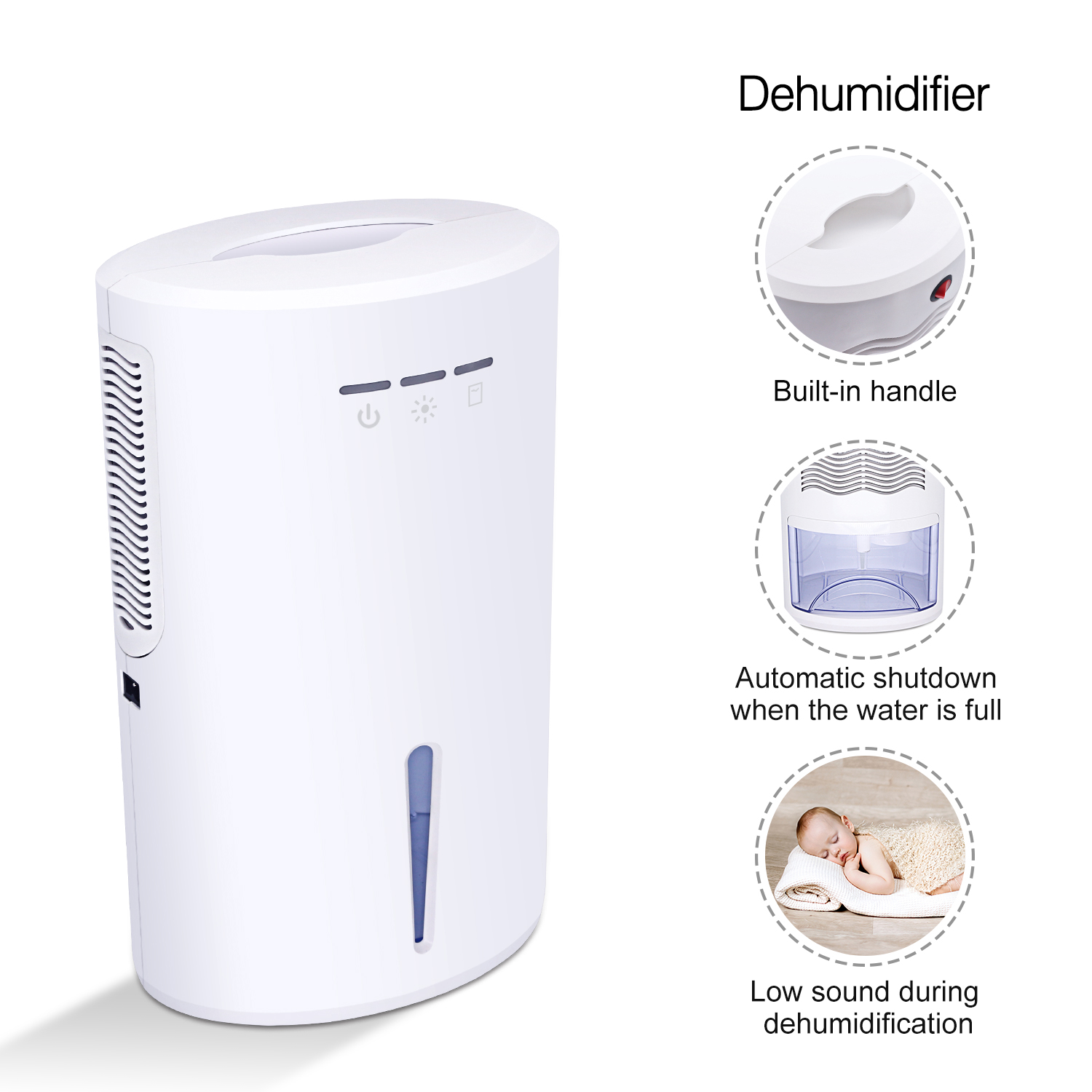 Portable Cheap Auto Deumidificatore Home Appliances Bath Mini Dehumidifier  - China Dehumidifier and Mini Dehumidifier price