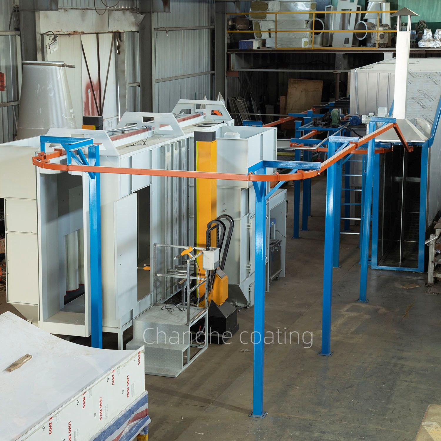 Buy Industrial Electrostatic Powder Coating Line Automatic Spray Paint ...