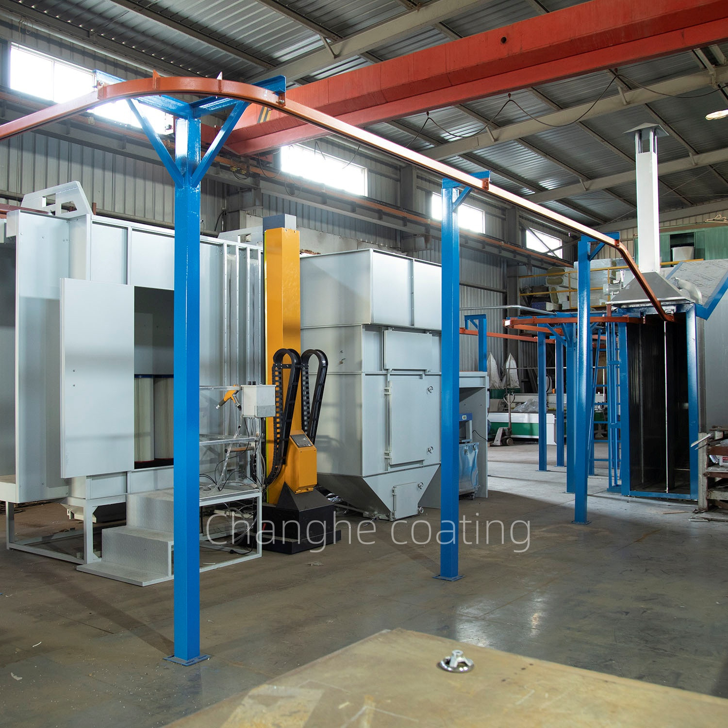 Buy Industrial Electrostatic Powder Coating Line Automatic Spray Paint ...