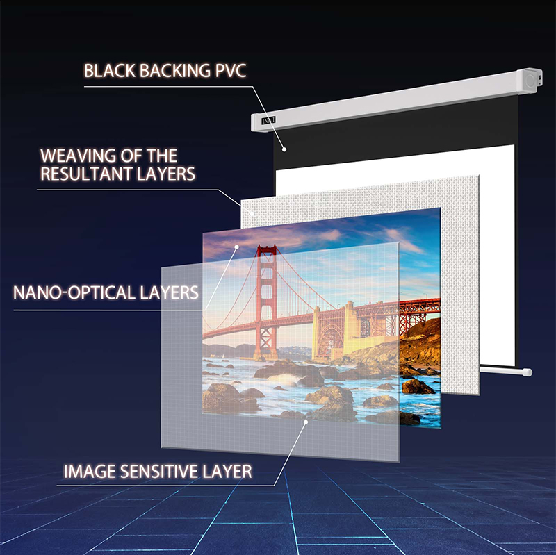 Projector Crystal Screen Buy In&vi 100 Inch Motorized Projector Screen 16:9 8k Grey Crystal Long ...