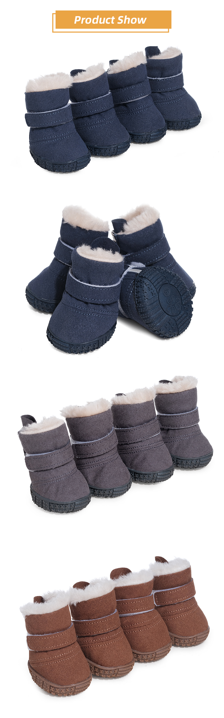 Buy Jml Multi Scene Snow Boots Dog Booties Winter Shoes For Dogs Dog ...