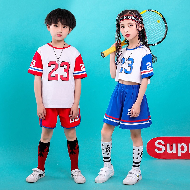 Kids Girls Metallic Sports Dance Dress Dancewear Tennis Dress