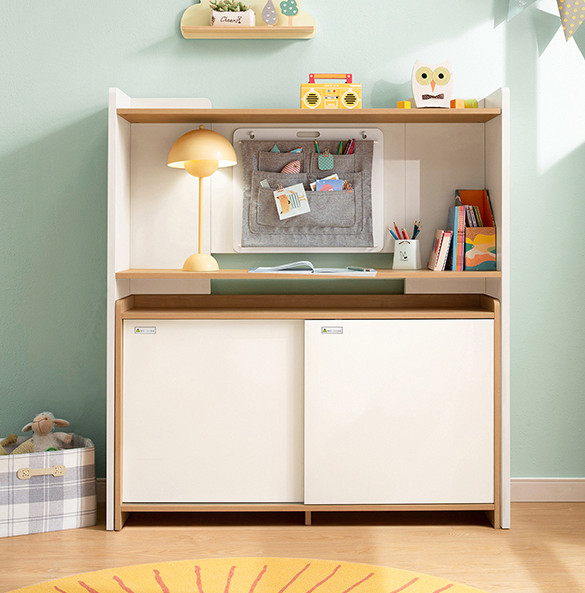 Wooden Kids study table with storage Rack