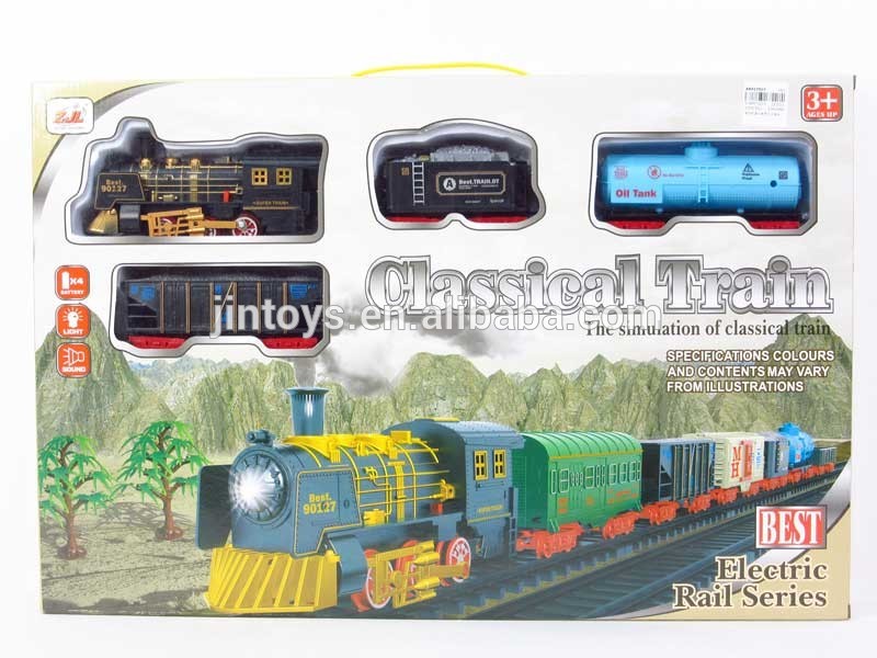 Buy Kids Toys Electric Railway Classic Train Toys With Light And