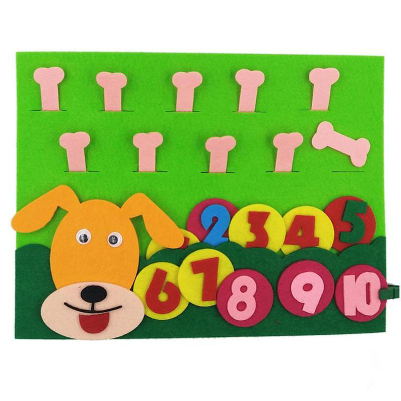 Buy Kindergarten Montessori Toys Felt Finger Numbers Counting Math ...