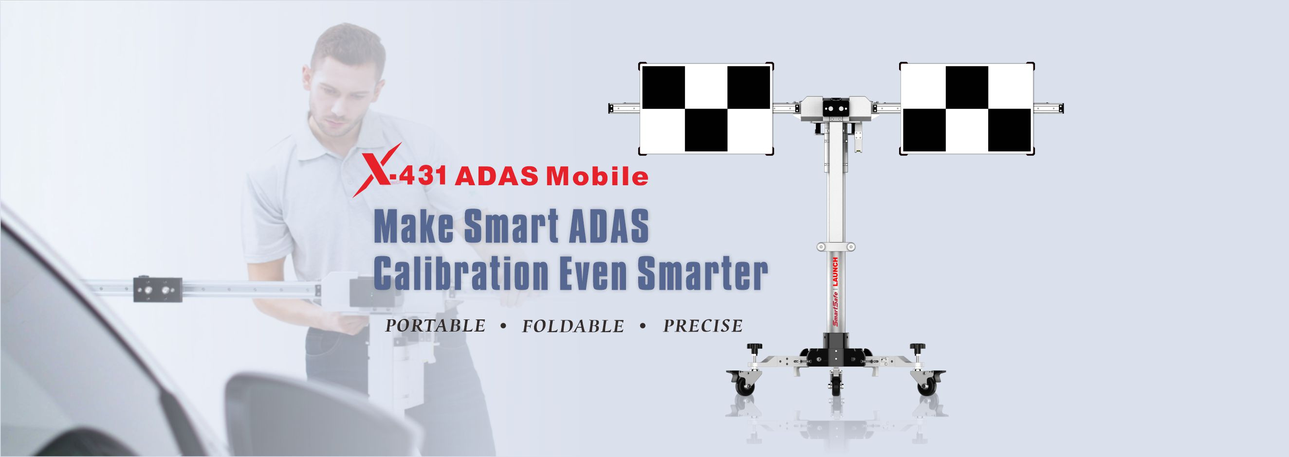 Buy Launch X-431 Adas Mobile Calibration Diagnostic Tools Portable Base ...