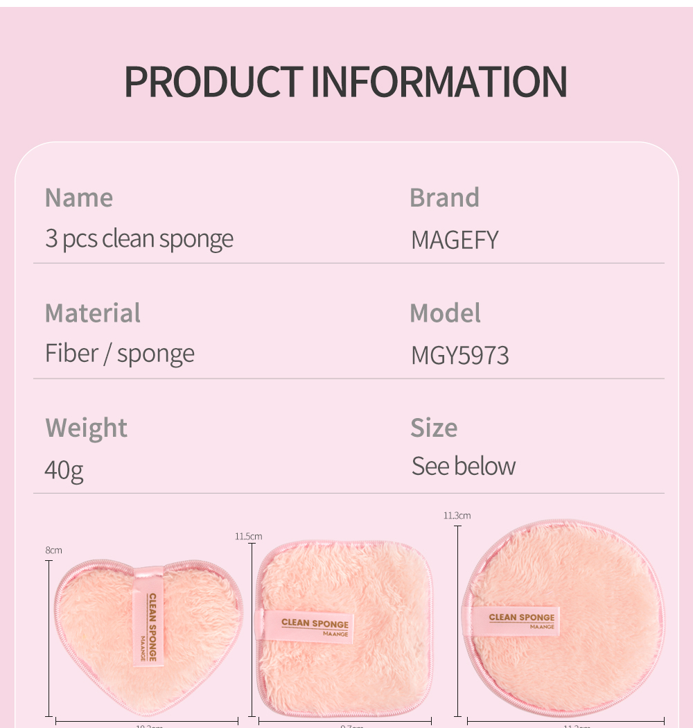 Buy MAANGE CLEAN SPONGE MAKEUP REMOVER Online From 